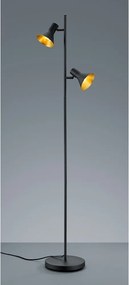 Fekete állólámpa fém búrával (magasság 144 cm) Nina – Reality