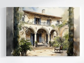 VĂĄszonkĂ©p Canvas HĂĄz Villa KĂșria Udvar Terasz OlaszorszĂĄg 60x40