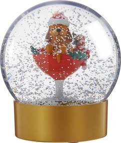 CELEBRATE X-MAS hógömb 11 cm, kutyus