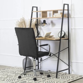 Irodai Forgószék Fekete Bársony Kárpittal. BOSTON