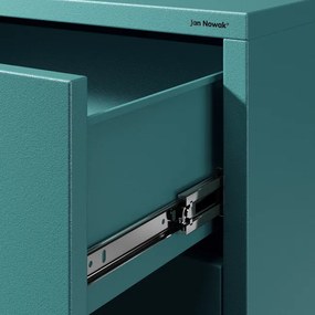 Komód CARLA , 800 x 1015 x 400 mm, Modern: tengerszínű