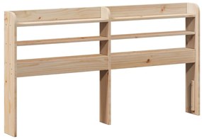 tömör fenyőfa fejtámla polcokkal 160 cm