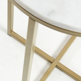 Shefield tárolóasztal, ø 43 cm - Kave Home