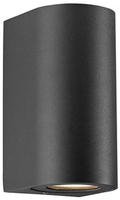 Nordlux - CANTO kültéri fali lámpatest 2xGU10/28W/230V IP44 fekete