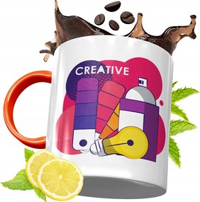 Narancssárga Bögre Grafikusoknak Tökéletes Ajándék fényképes nyomtatással