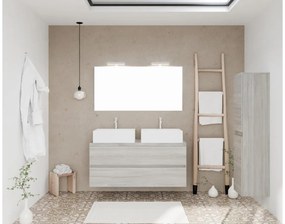 Easy 120cm-es két fiókos fürdőszobaszekrény szürke tölgy &amp; beton