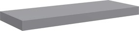 vidaXL szürke MDF lebegő fali polc 60 x 23,5 x 3,8 cm