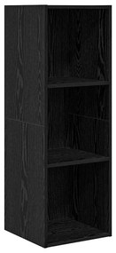 Fali TV szekrények 2 pcs Musta tammi 37 x 37 x 107 cm Faanyag