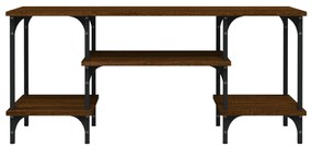 barna tölgyszínű szerelt fa TV-szekrény 102 x 35 x 45,5 cm