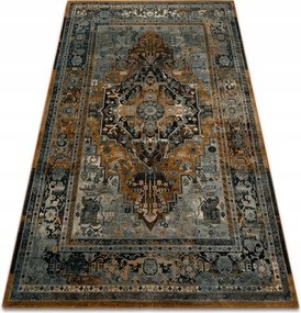 Nappali szőnyeg gyapjú Polonia Alhambra Rozetta Vintage konyak keret 200x300 cm