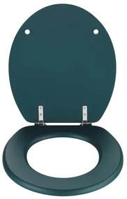 WENKO 25171100-WC PRIMA WC-ülőke 37x41 cm zöld/ezüst