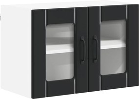 vidaXL Konyhaszekrény Fekete 60 x 31 x 40 cm Faanyag