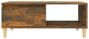 Füstös tölgy színű fatermék dohányzóasztal 90x50x36,5 cm