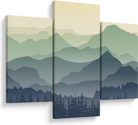 Kép - Forest Mountain (90x60 cm)