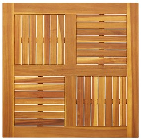 tömör akácfa négyzet alakú asztallap 80 x 80 x 2 cm
