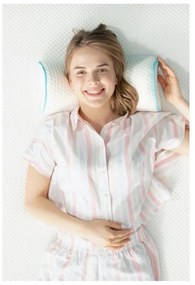 Ergonomikus párna memóriahab töltettel 18x42 cm – Mila Home