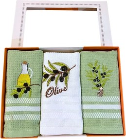 Konyhai törölközők Olive 40x60cm 3 db TiaHome