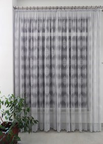 Mg Függöny 80159 Hálós Hamu 350x250cm Kész Szalaggal Skr