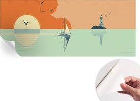 Öntapadós tapéta Divatos 3D fali ragasztóval Tengeri gyönyör 250x104 cm