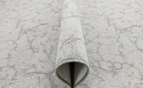 Hurkos Szőnyeg Világos Szürke Márvány Mintás Marble Szobaszőnyeg 150x250 cm