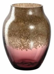 LEONARDO POESIA váza 16cm burgundy-arany