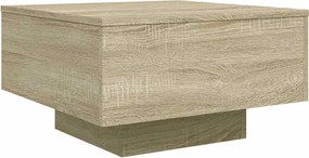 vidaXL sonoma tölgy színű szerelt fa dohányzóasztal 55 x 55 x 31 cm