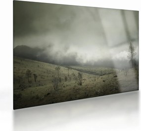 A vihar előtti táj képe (üvegen) (70x50 cm)