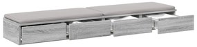 Ágyfiókok fiókkal Szürke sonoma 150 x 36.5 x 16.5 cm Faanyag