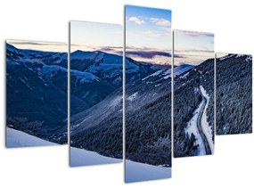 Egy havas lejtő képe (150x105 cm)
