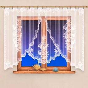 Mg Függöny jacquard 14621 Hullám Fehér 360X160 kész Bt