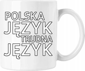 Bögre Lengyel nehéz nyelv Fehér 330ml