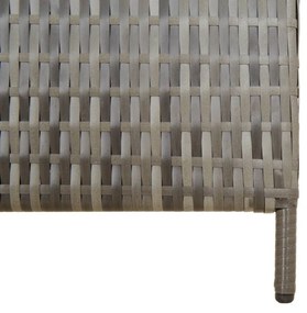 szürke 5-paneles polyrattan térelválasztó