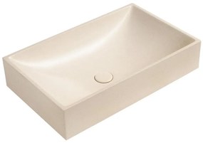 Sapho - Pult fölé szerelhető mosdó 58x36 cm beton/bézs