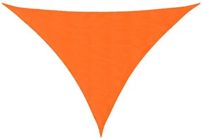 narancssárga háromszögű oxford-szövet napvitorla 3 x 3 x 4,24 m