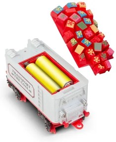 LED Karácsonyi dekoráció 10xLED/4xAA vonat