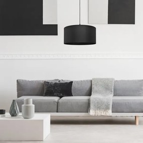 Csillár zsinóron ALBA 1xE27/15W/230V á. 40cm fekete