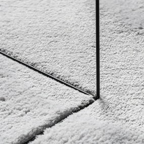 HUARTE szürke rövid szálú puha és mosható szőnyeg Ø 200 cm