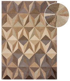 Bézs gyapjú szőnyeg 160x230 cm Reverie – Flair Rugs