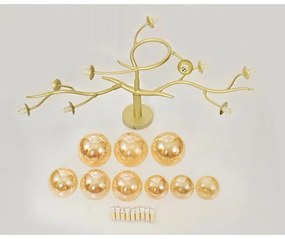 Brilagi - LED Felületre szerelhető csillár MISTEL 9xG9/3W/230V arany