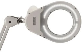 Asztali lámpa, LED, nagyító, MAUL Viso, fehér (VLM8263502)