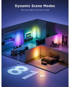 Govee - LED Állólámpa hangszóróval Pro RGBICWW Wi-Fi + + távirányító