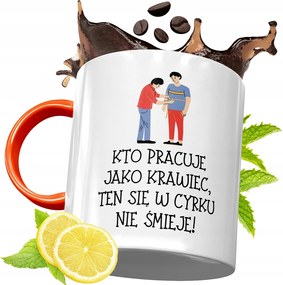 Narancssárga Bögre Szabónak Születésnapi Ajándék fényképes nyomtatással