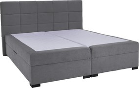 Boxspring ágy, 200x200, szürke, APRIL