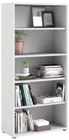 Fehér moduláris könyvespolc 89x189 cm Prima – Tvilum