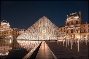 Kép - Louvre éjjel (90x60 cm)