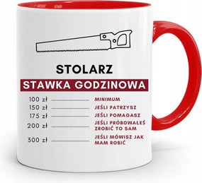 Piros Asztalos Ajándék Bögre Óradíj Nyomtatott Fényképpel