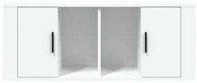 fehér szerelt fa TV-szekrény 100 x 35 x 40 cm