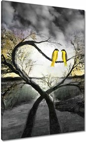 Vászonkép 70x100 Randevú az éjszakai fényben