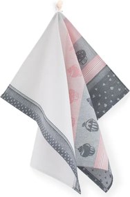 Konyhai törlőkendő Muffin 50x70 cm rózsaszín