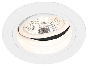 Kerek beépíthető reflektor fehér állítható - Chuck 70